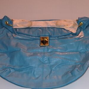 mark. Huge Blue Faux Leather Women's Bag